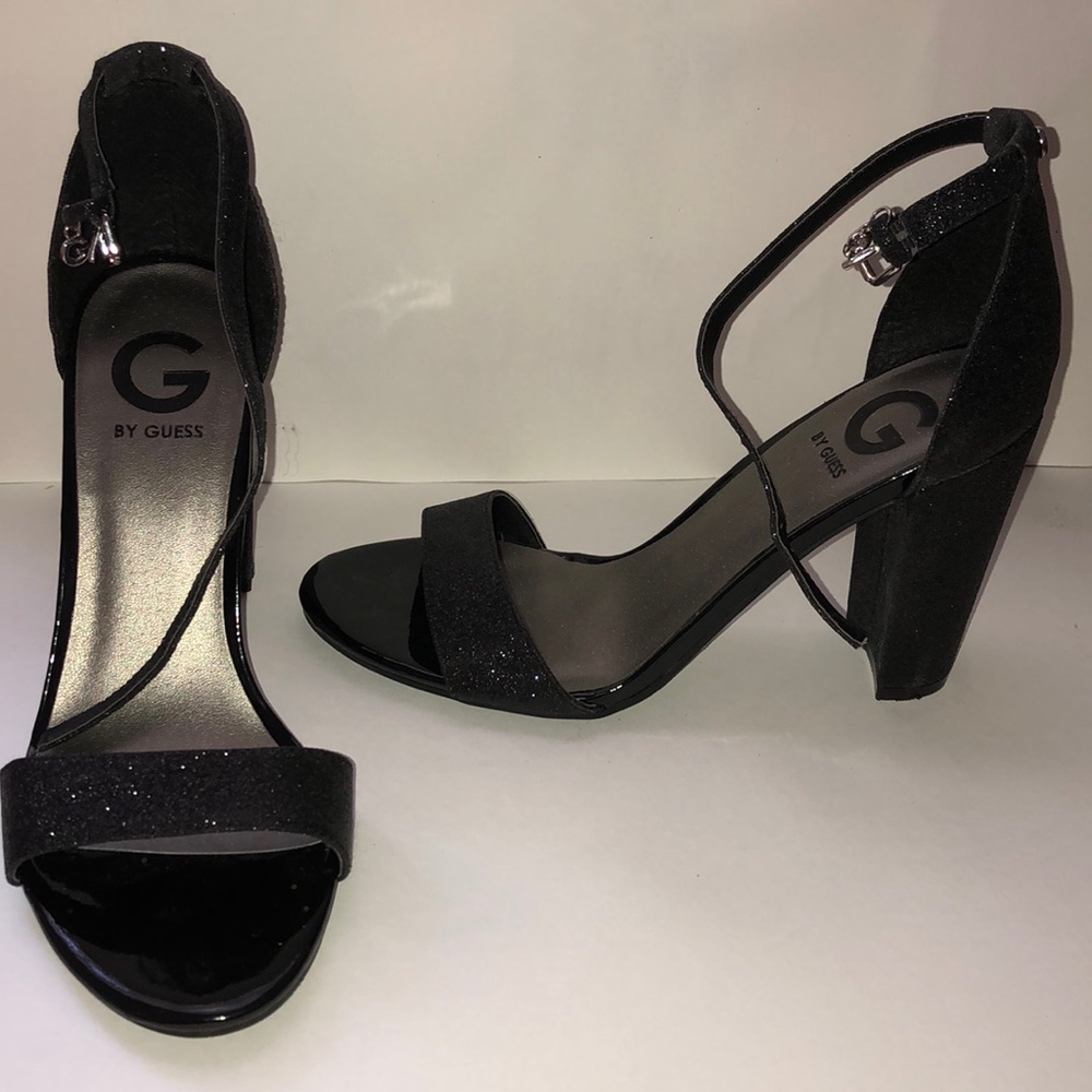 Black Chunky Heels by Guess